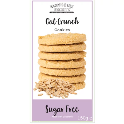 Farmhouse Cukormentes zabpelyhes keksz 150g