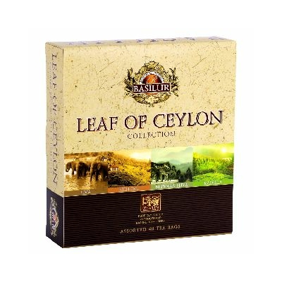 Basilur Ceyloni tea, Ajándék Válogatás papír dobozban 40 filter
