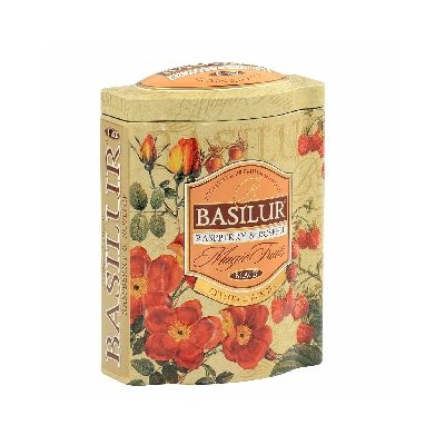 Basilur Magic Fruits Málna Csipkebogyó Fekete tea fémdobozban 100g