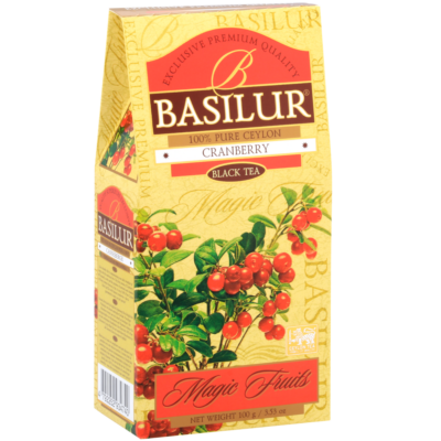 Basilur Magic Fruits Vörös Áfonya szálas Fekete tea papírdobozban 100g