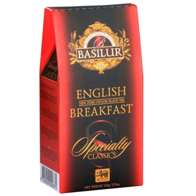 Basilur S.Classics English Breakfast szálas Fekete tea papírdobozban 100g