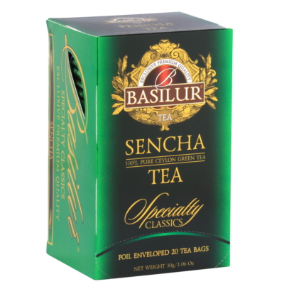 Basilur S.Classics Sencha Zöld tea papírdobozban 25 filter