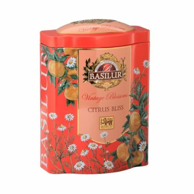 Basilur Vintage Bloss Citrus Fekete tea fémdobozban 100g