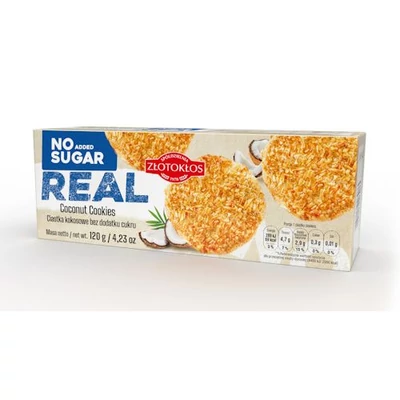 Zlotokos kókuszos zabpelyhes keksz, cukormentes  PD 120g