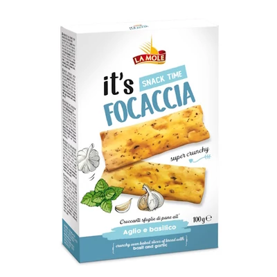 LaMole Focaccia fokhagyma&amp;amp;bazsalikom PD100g