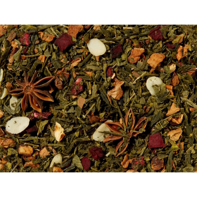 Gránátalma-fahéj  zöld tea