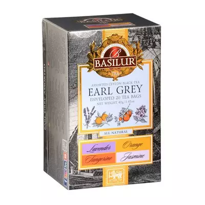Basilur Earl Grey Válogatás fekete tea 20 filter