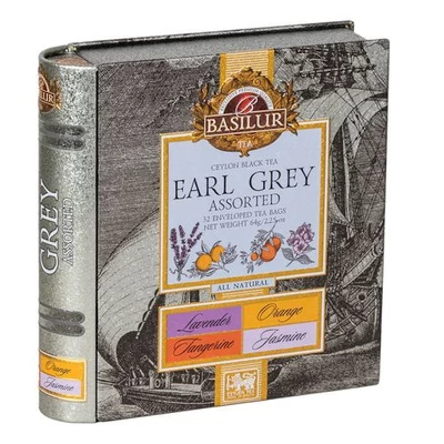 Basilur Earl Grey gyumölcsös fekete tea válogatás 32F