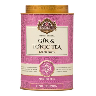 Basilur Gin Tea pink erdei gyümölcs zöld tea FD75g