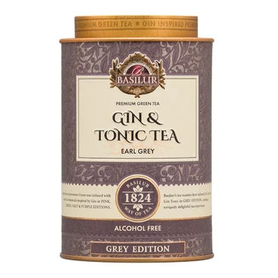Basilur Gin Tea szürke Earl Gray zöld tea FD75g
