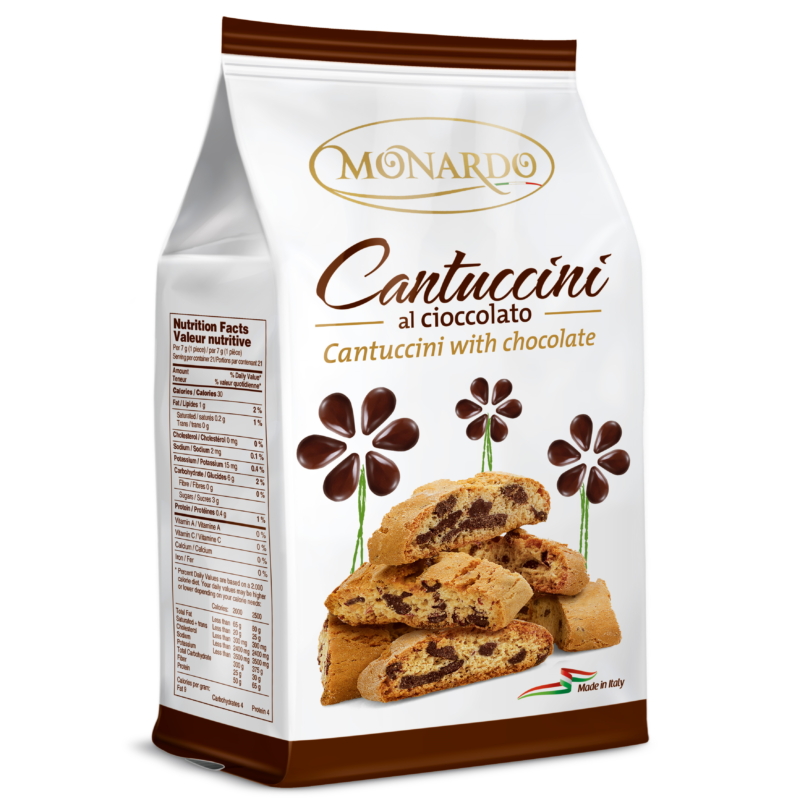 Monardo keksz Cantuccini csokis tasak 150g