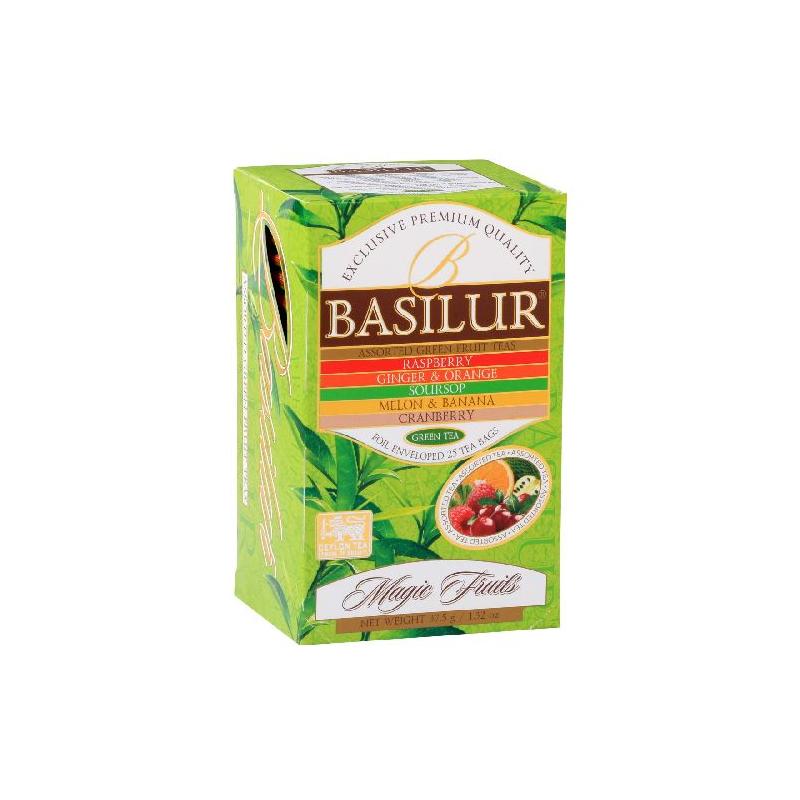 Basilur Válogatás Magic Fruits gyümölcs válogatás Zöld tea PD 25f