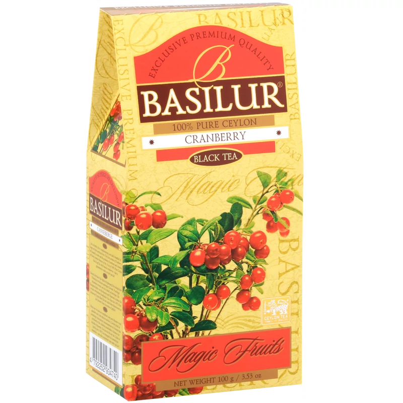 Basilur Magic Fruits Vörös Áfonya szálas Fekete tea papírdobozban 100g