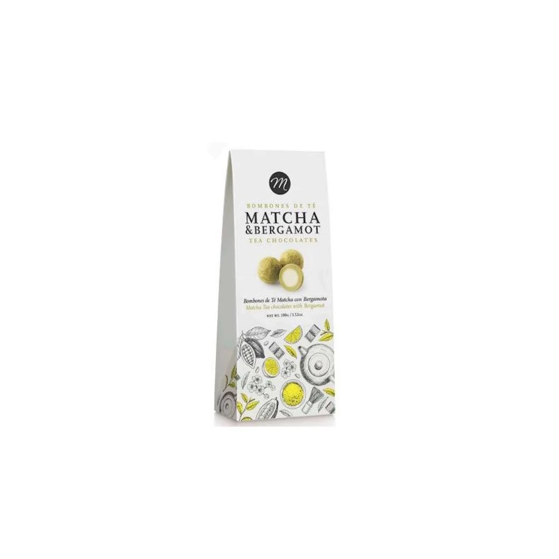 Mi&Cu Matcha és bergamott csokoládédrazsé 100g