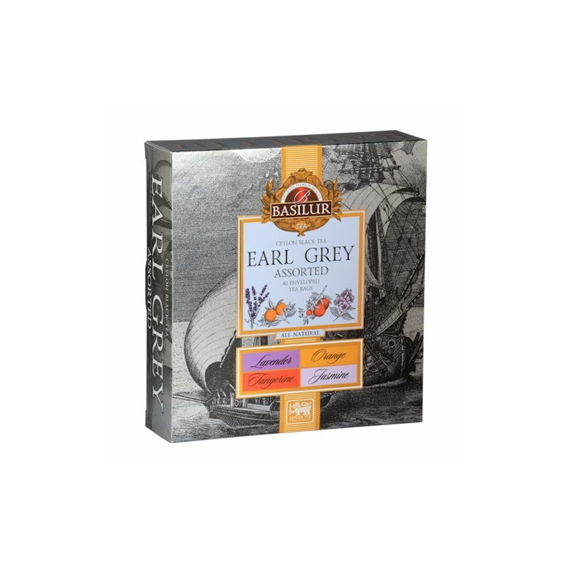 Basilur Earl Grey Ajándék Válogatás fekete tea 40 filter